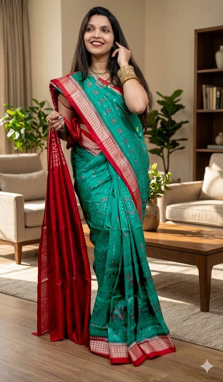 Pure Sambalpuri Pata Saree