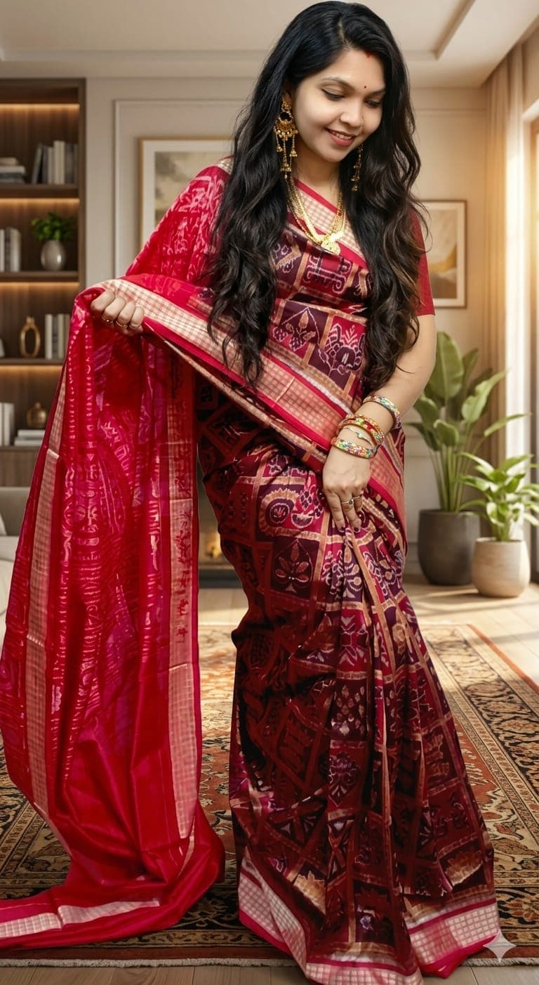 Pure Sambalpuri Pata Saree